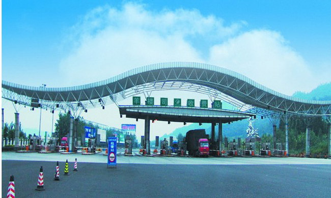 漯河波浪形收费站网架工程